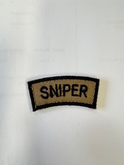 Sniper Schouderembleem Khaki