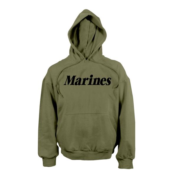 PT Hooded Pullover Marines olive