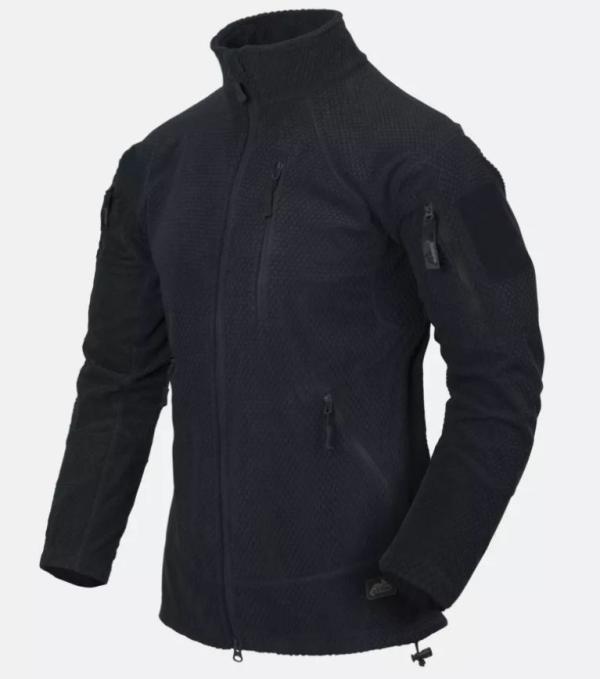 Alpha Grid Fleece Jacket Navy