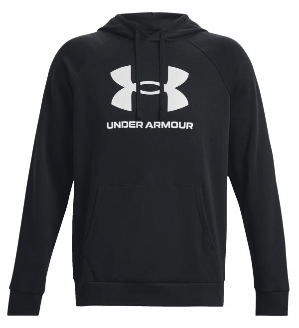 UA Rival Fleece Logo Hoodie Black